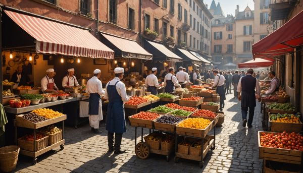 Célébrer la gastronomie lors des marchés