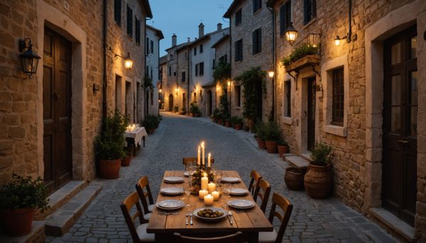 Dîner au cœur des villages pittoresques